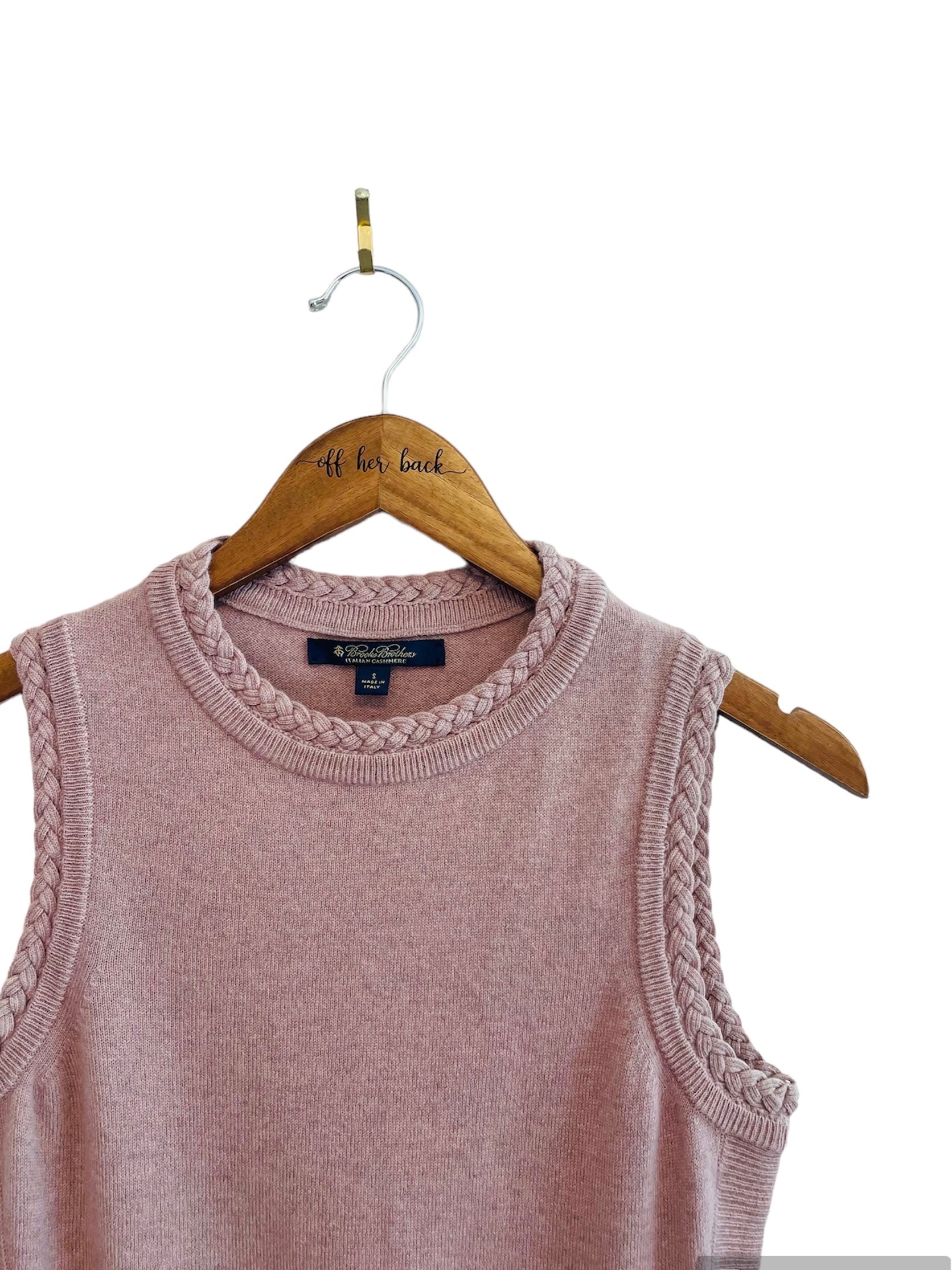 Cashmere Sleeveless Sweater Size: Small