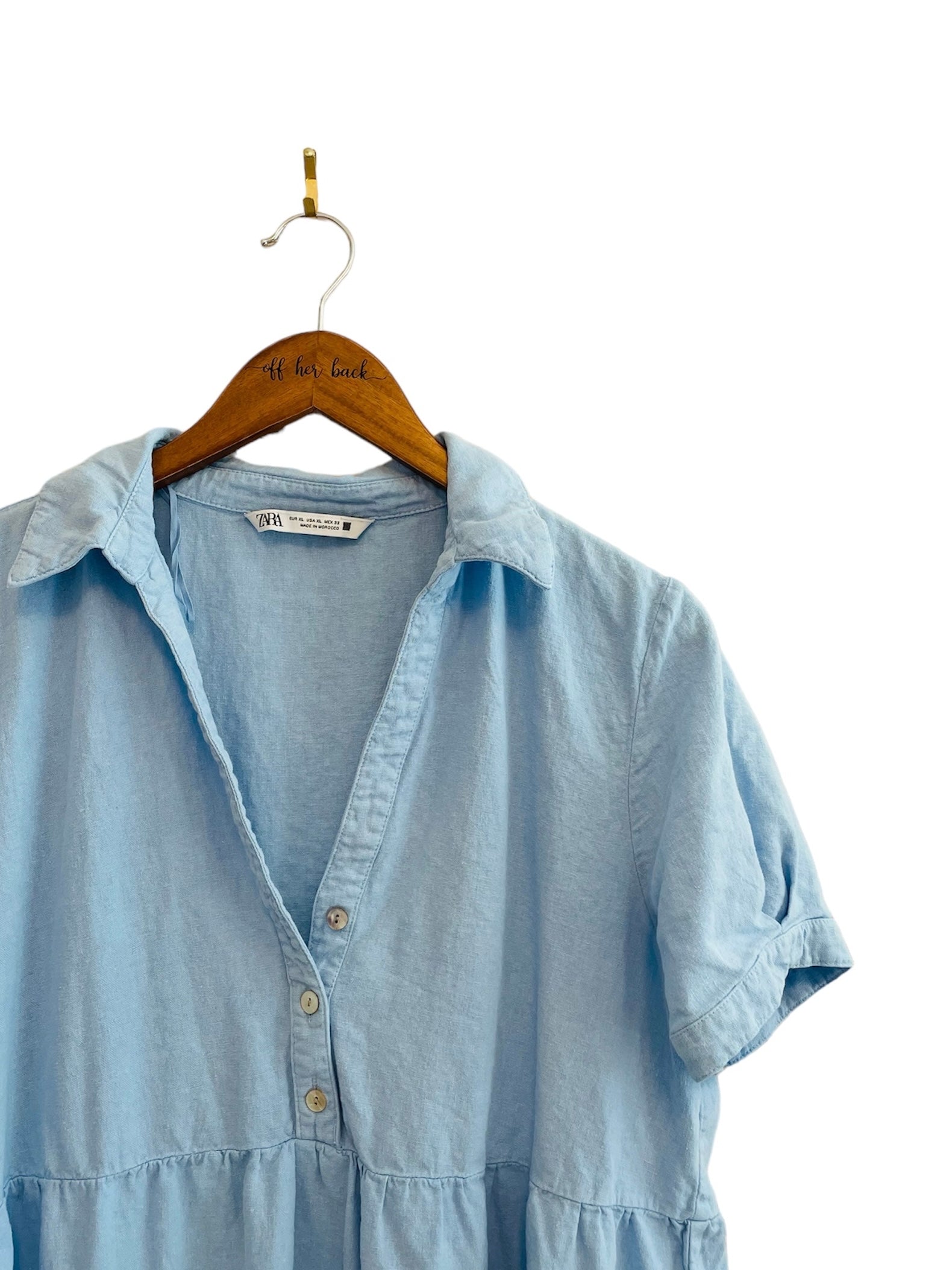 Short Sleeve Tiered Tunic Size: XLarge