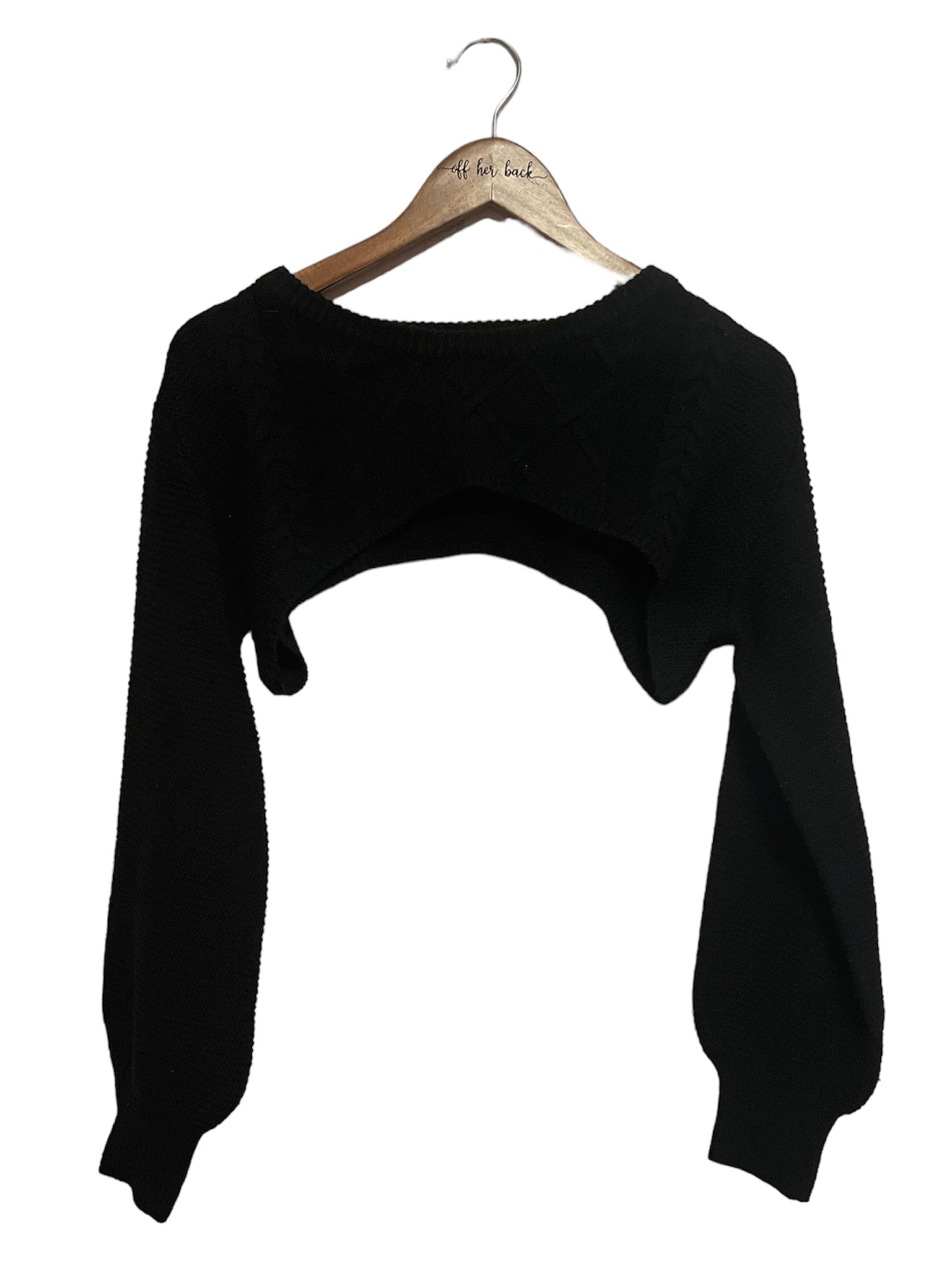 Cropped Pullover Sweater Size: Medium