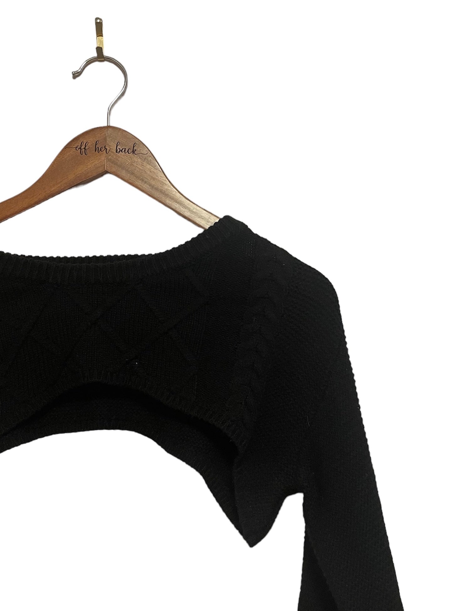 Cropped Pullover Sweater Size: Medium