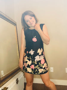 Black Floral Mini Size: 5/6