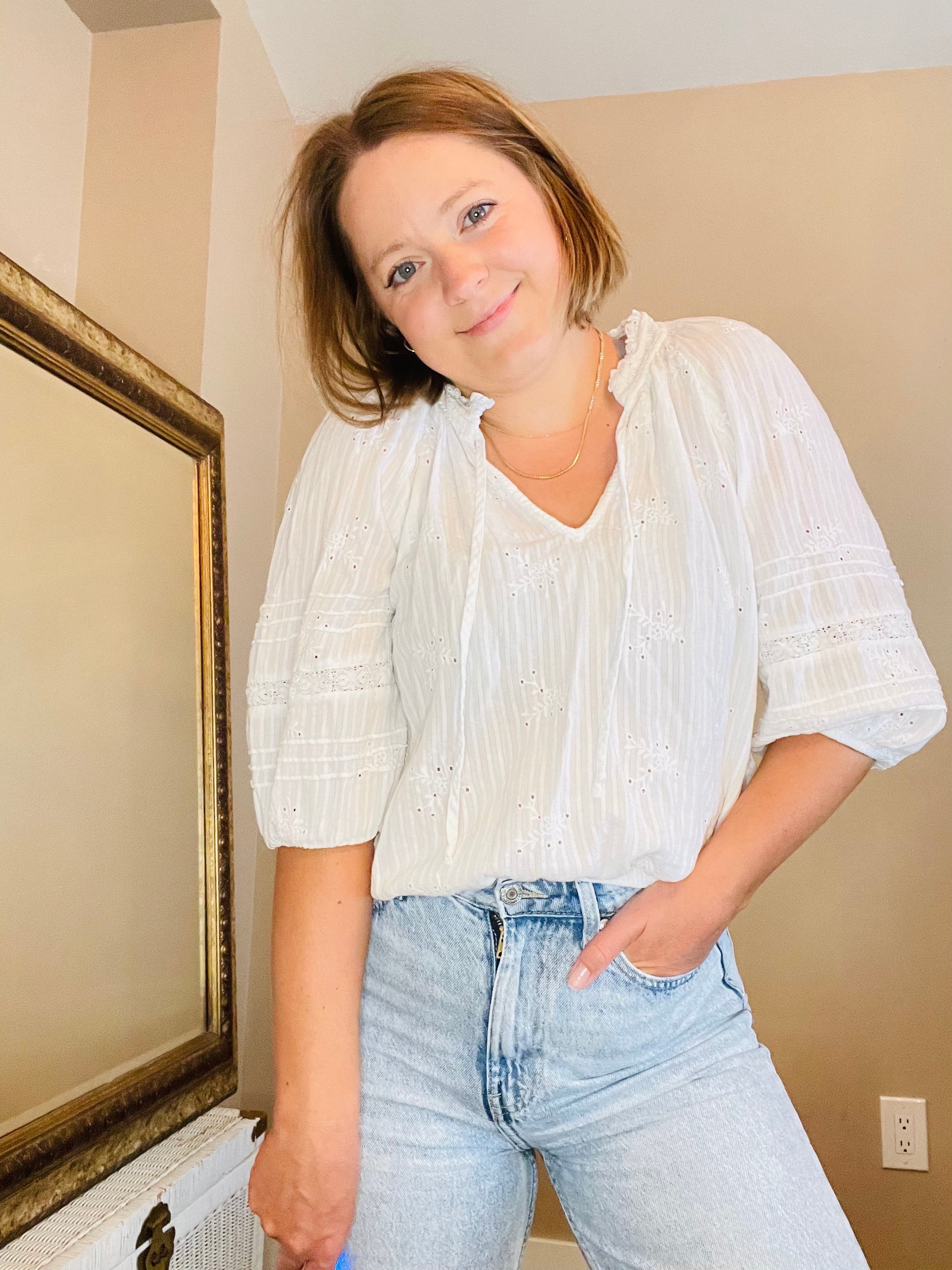 Sanctuary Peasant Blouse Size: Small