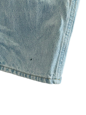 Button Fly Straight Leg Denim Size: 6 (Waist 29", Hip 38" Rise 11", Inseam 31") *Small Stain