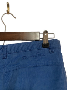 Oscar De La Renta Blue Corduroy Pant - Size: 28” waist