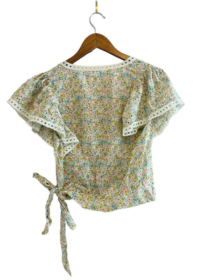 Pastel Floral Blouse Size: Small