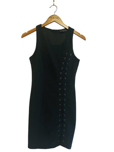 Little Black Dress W/ Lace Up Detailing - Size: Small