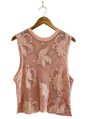 Net Floral Free People Tank