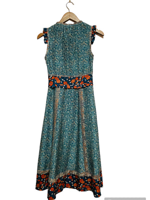 Multi Print Marc Midi Dress Size: XSmall