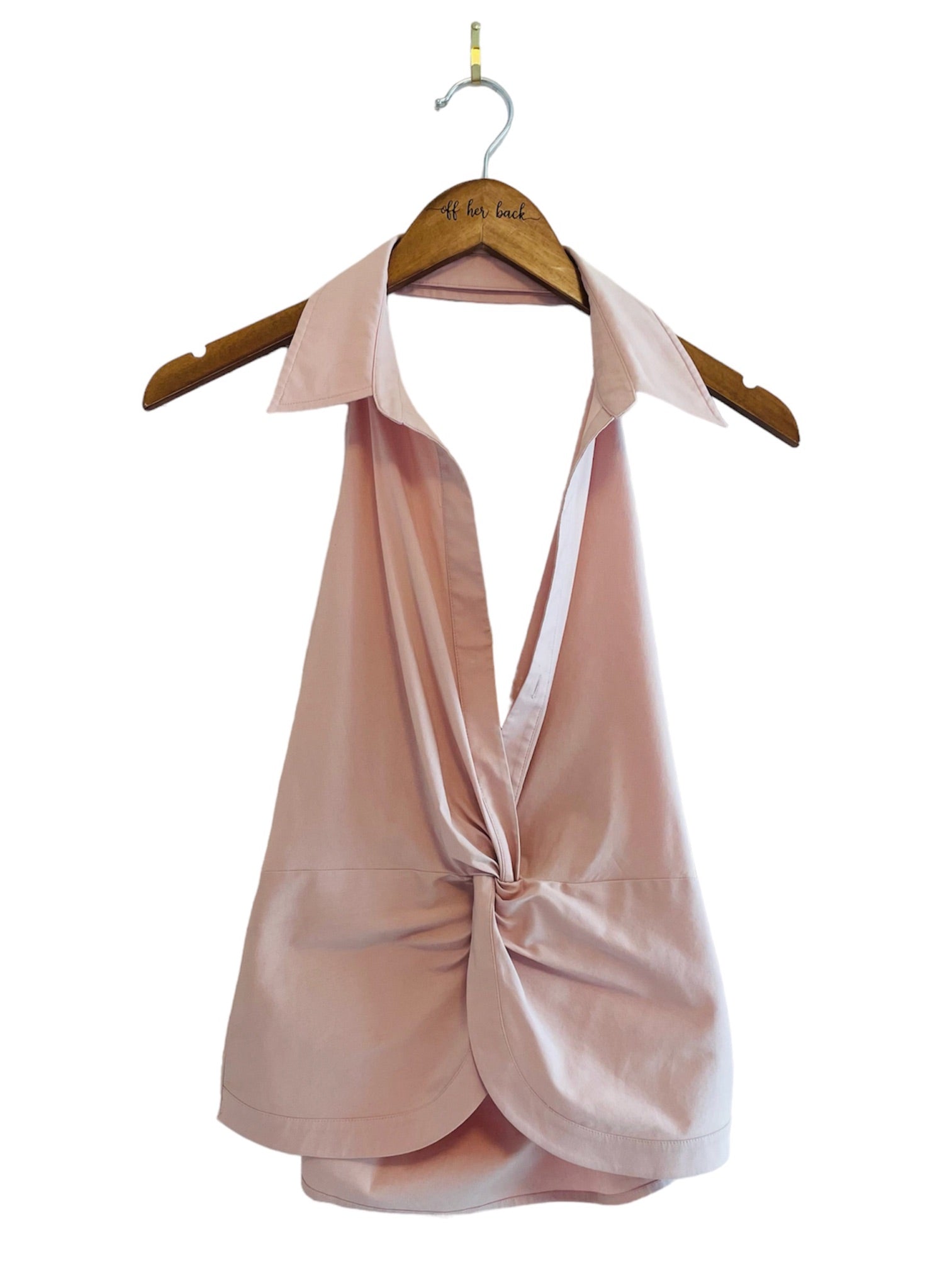 Dusty Rose BCBG Collared Top Size: Medium
