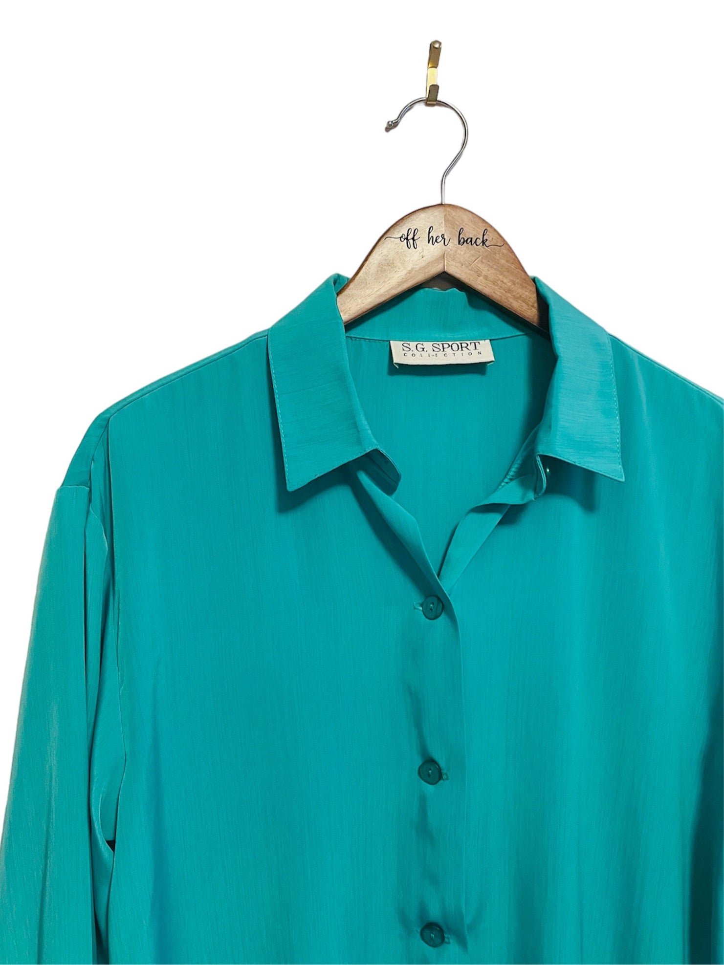 Green Vintage Button Down Size: Medium