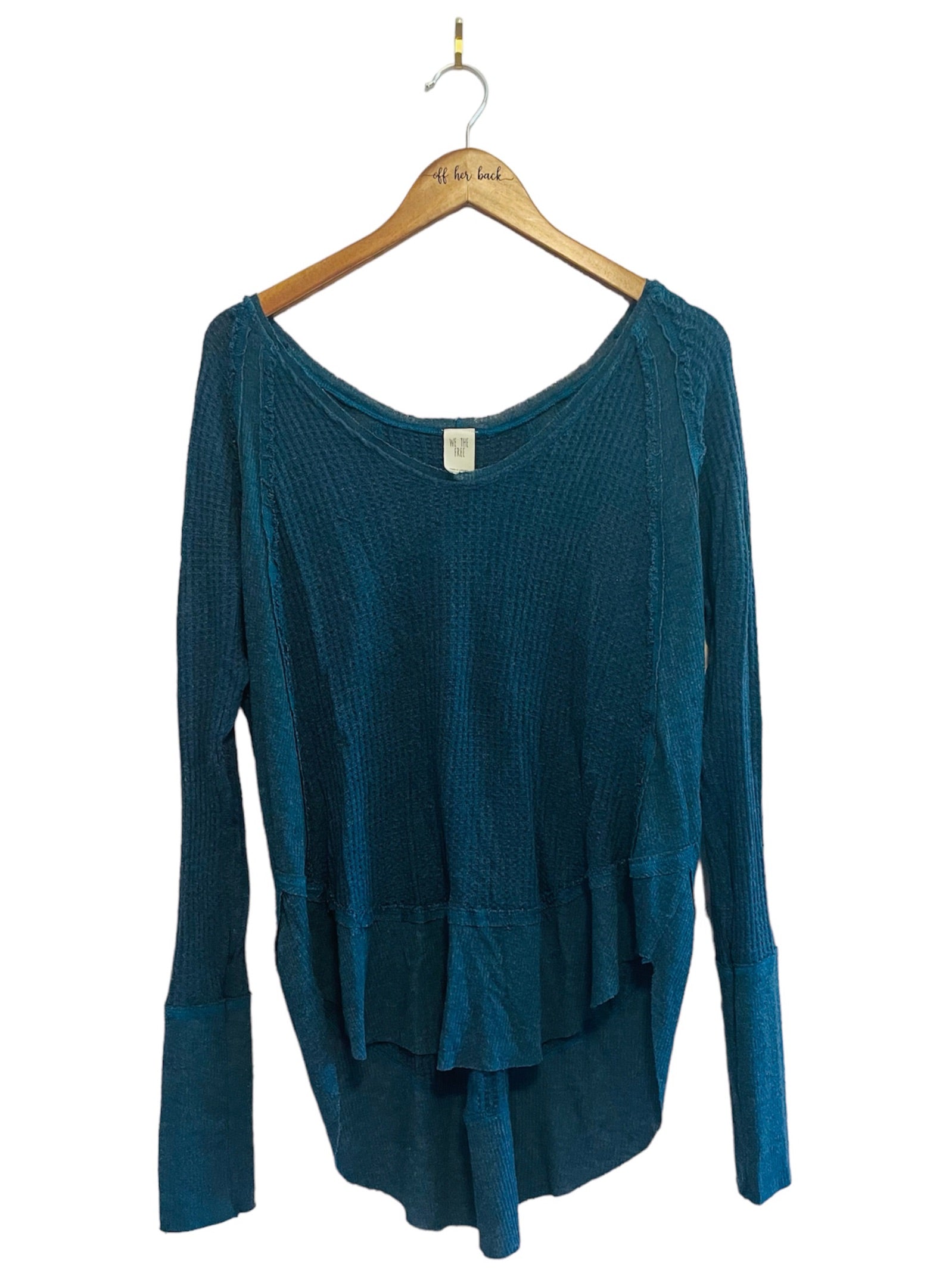 Waffle Knit We The Free Long Sleeve Size: Small