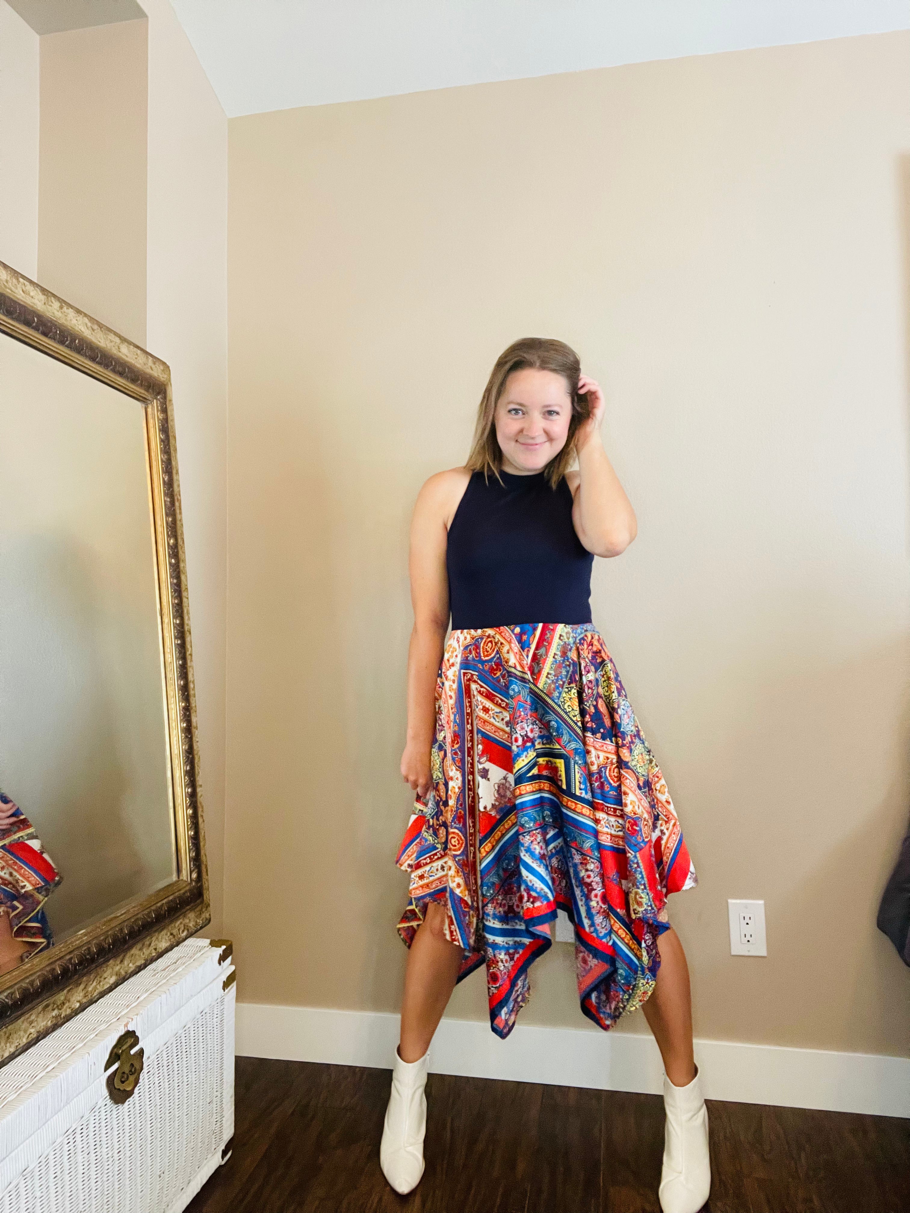 Scarf Dress Size: Medium