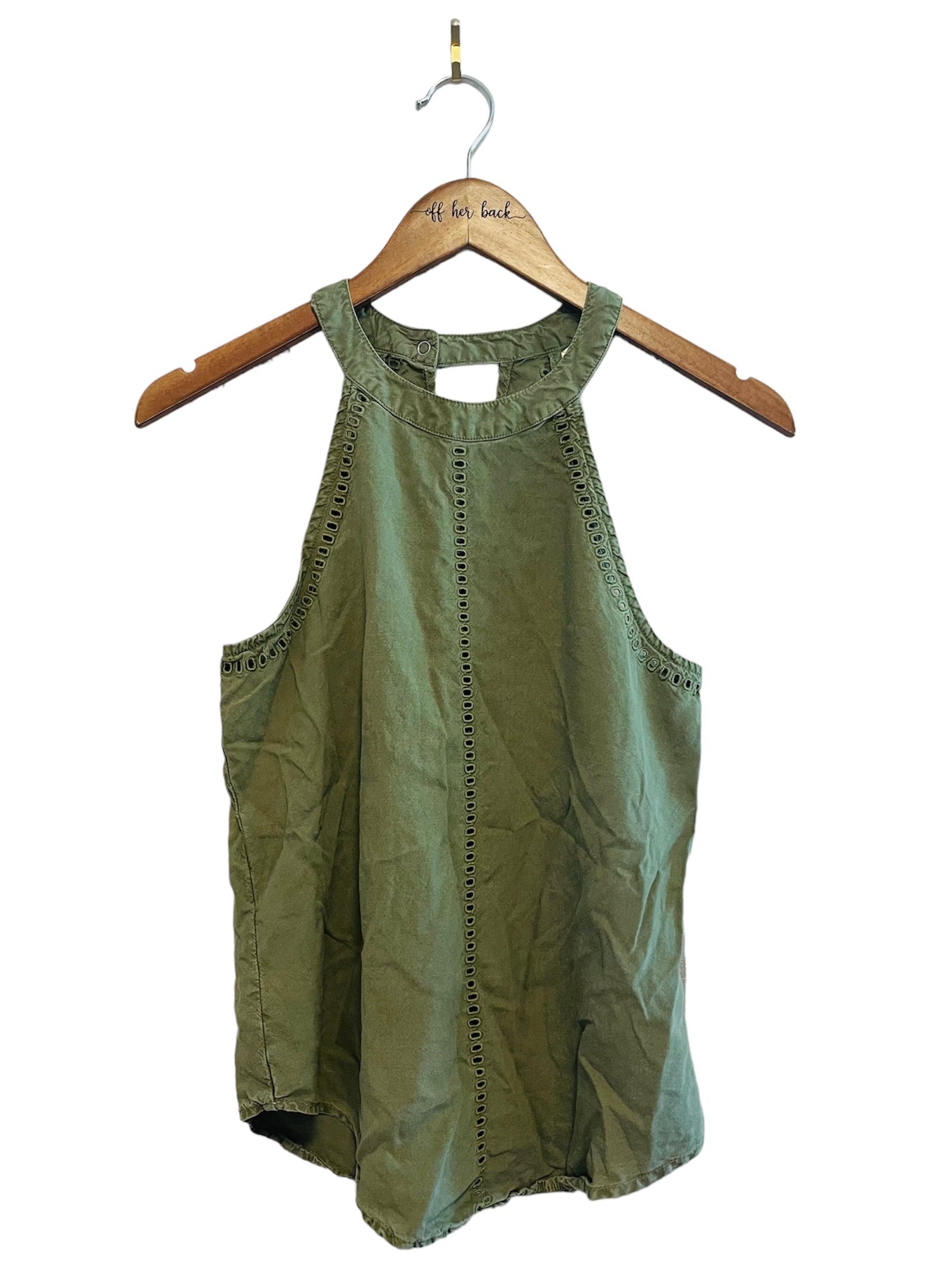 Army Green Halter Top Size: XSmall