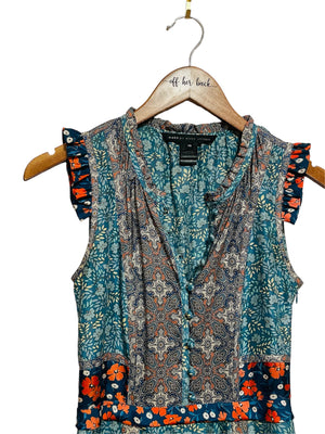 Multi Print Marc Midi Dress Size: XSmall