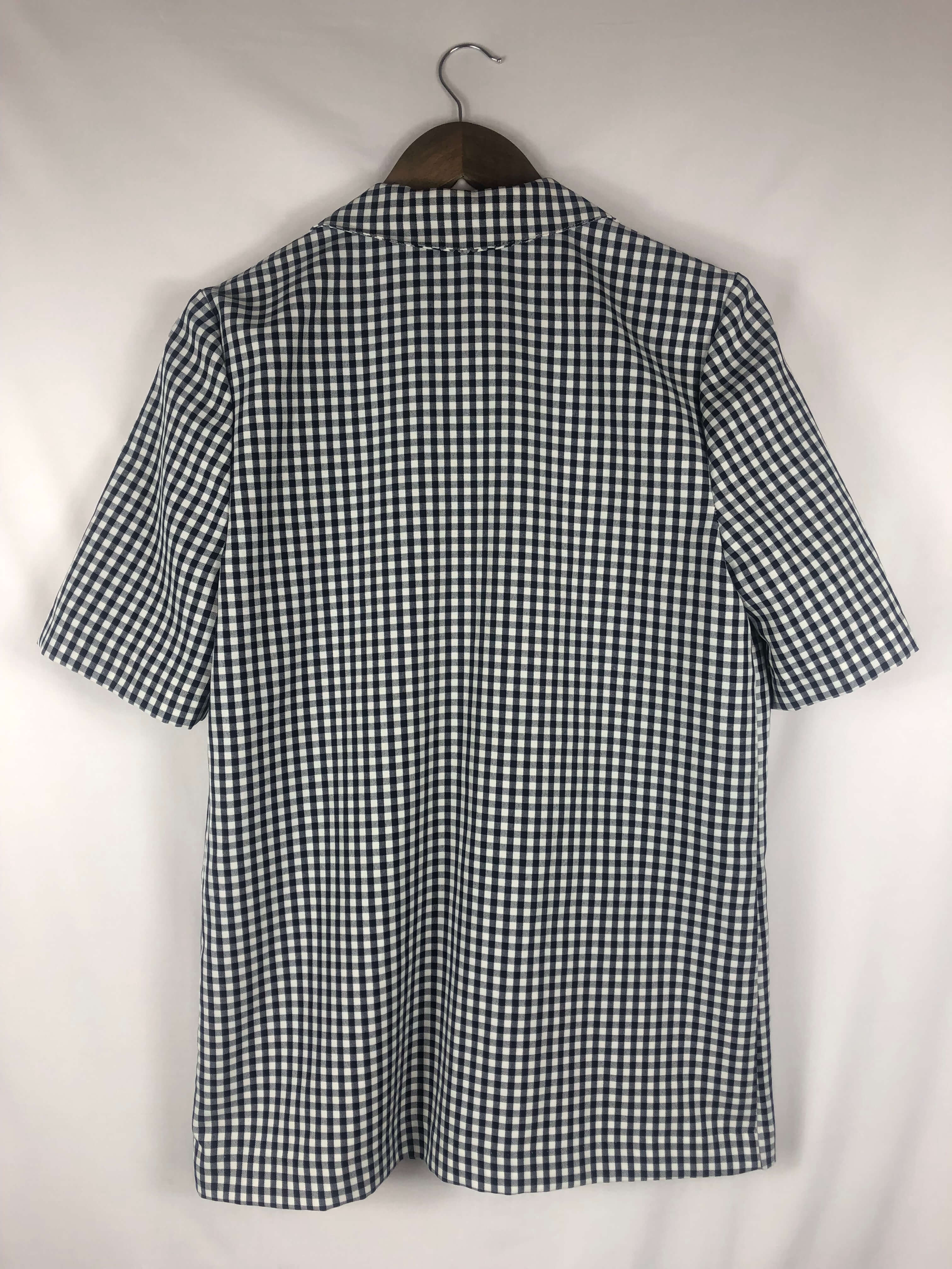 Picnic Print Short Sleeve Jacket - Size: Vintage 8 *Modern Best Fits: Small