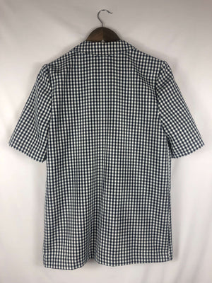 Picnic Print Short Sleeve Jacket - Size: Vintage 8 *Modern Best Fits: Small