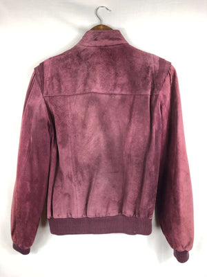 Dramatic Shoulder Soft Leather Jacket- Size: Vintage 8 *Modern Best Fits: Small