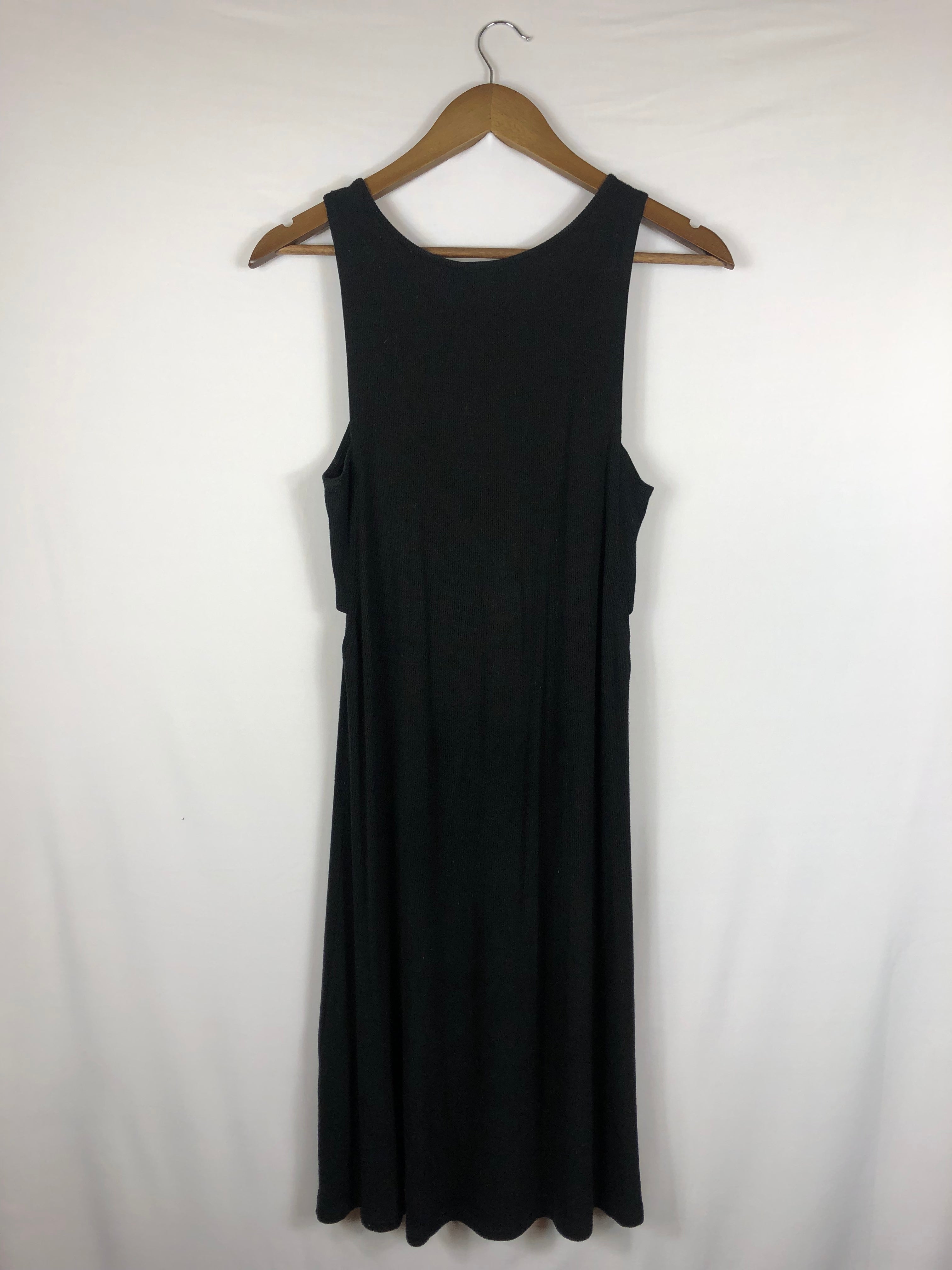 Everday Black Dress W/ Side Cutouts- Size: Small