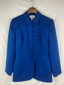 Blue Buttoned Blazer Size: Vintage 6 * Modern Best Fits: Small/Medium