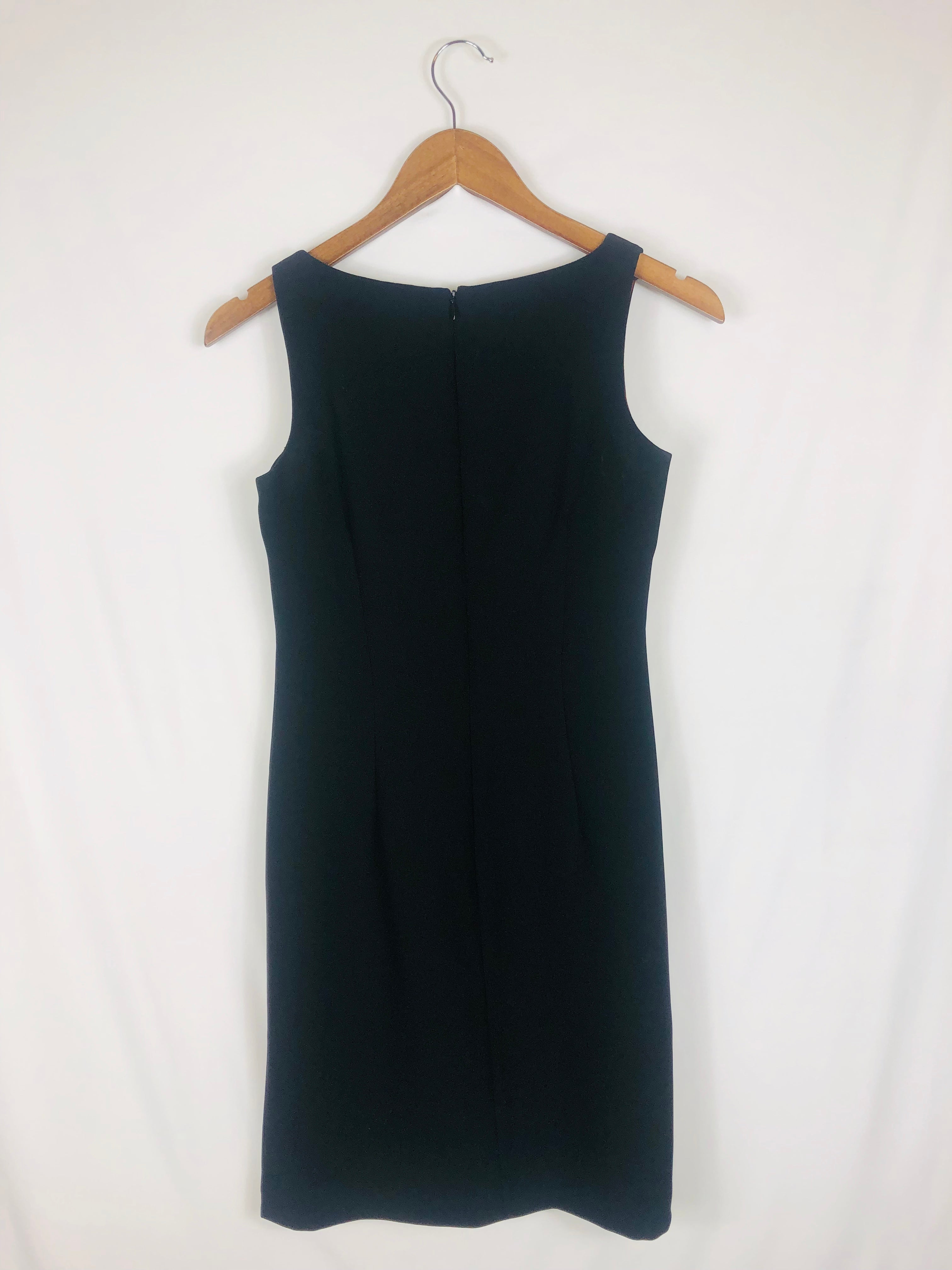 Square Neck Classic Little Black Dress Size: 2 Petite