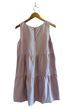 Dusty Rose Linen Flowy Dress Size: Medium