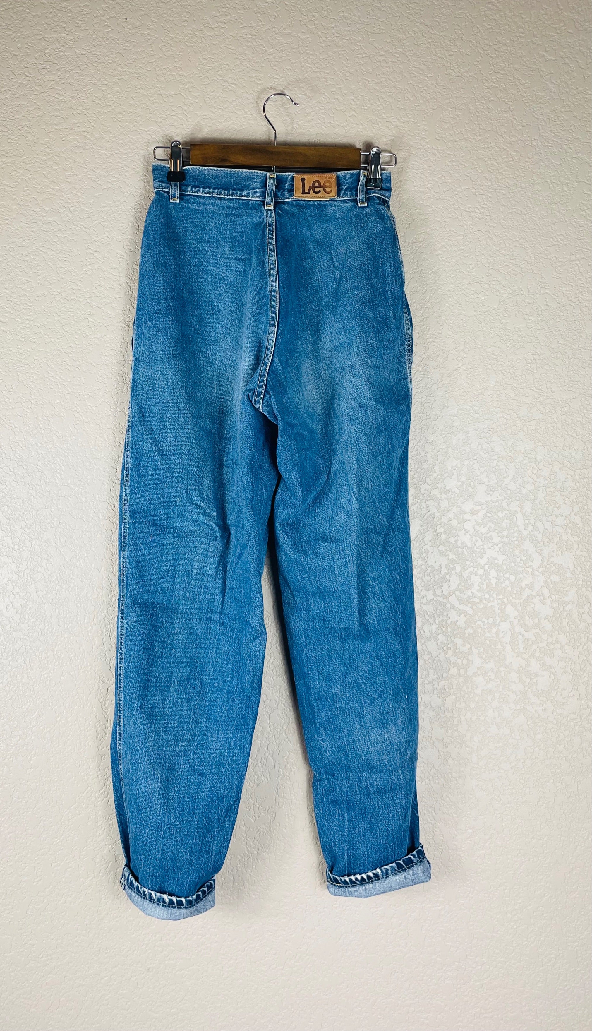 Vintage Lee High Waisted Denim Waist: 26"