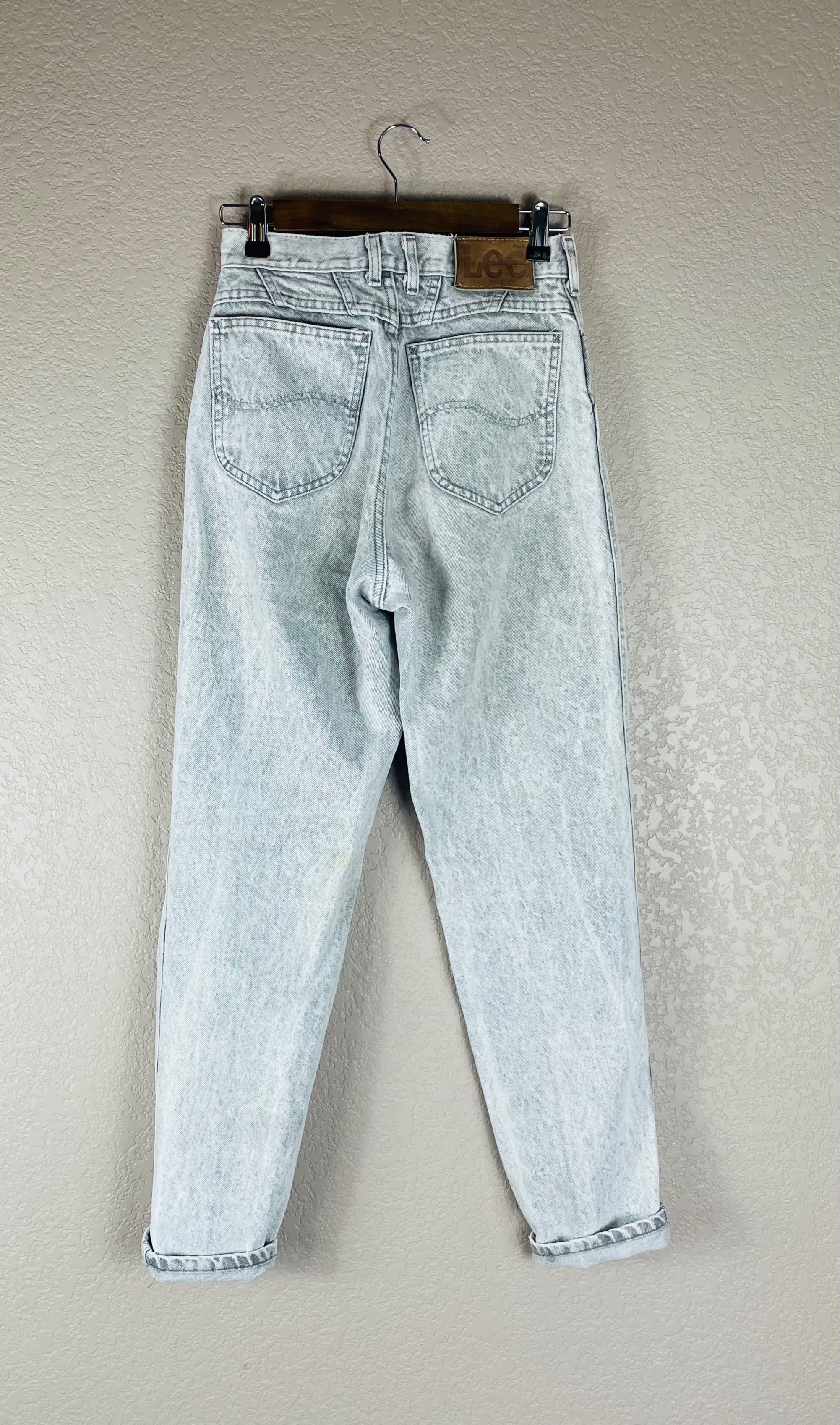 Vintage Grey Lee High Waisted Denim Waist:26"