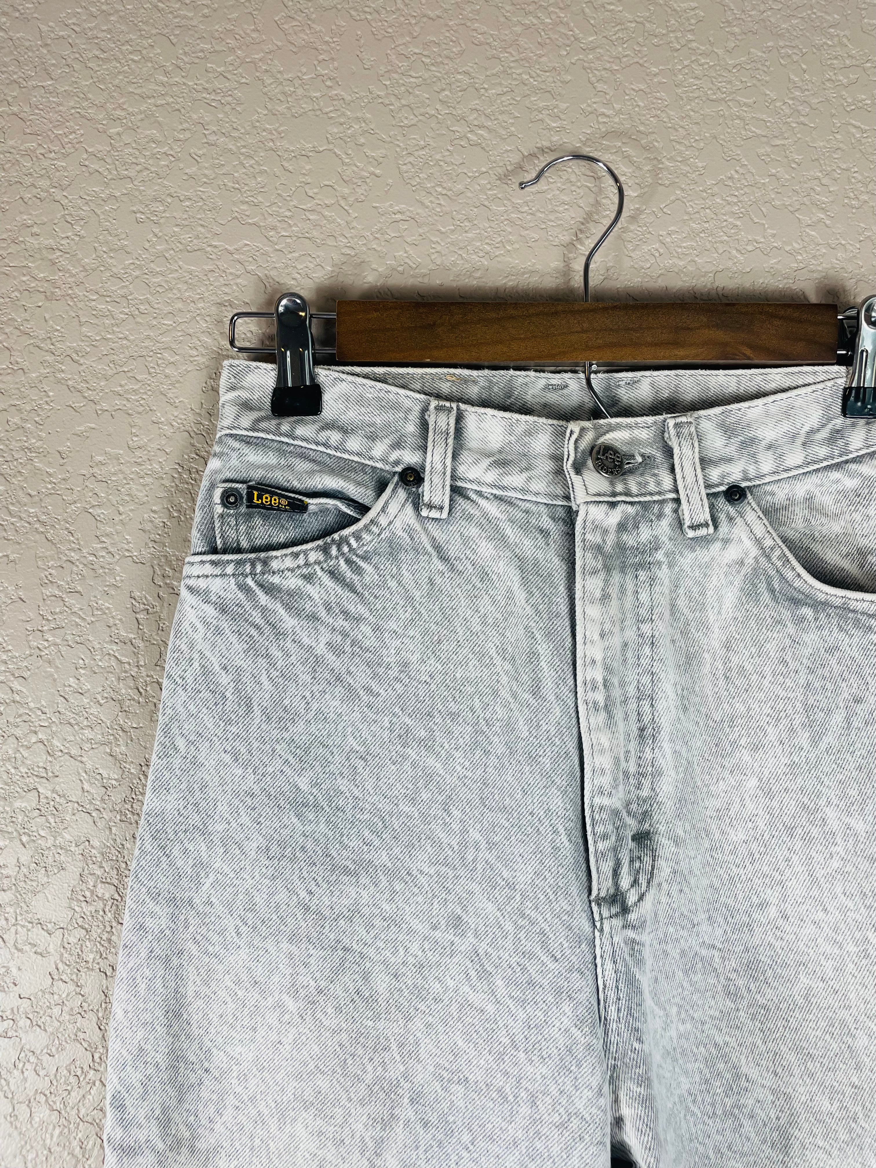 Vintage Grey Lee High Waisted Denim Waist:26"
